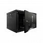 Шкаф серверный SteelNet 6U 600 x 350 для сетевого оборудования (стекло, черный) - фото 2