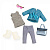 Набор одежды для кукол LORI голубое пальто LO30005Z