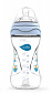 Пляшка для годування Nuvita Mimic 250 мл 3м+ Антиколікова, блакитна NV6030Blue - фото 1