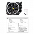 Корпусной вентилятор Antec Prizm 120 ARGB, 120мм, ARGB, 4/3 пин, черные лопасти, белая рамка