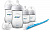 Набір Natural 2.0 для немовля4 пляшечки серії Natural 2.0 (2 x 125 мл и 2 x 260 мл), щіточка, біла пустушка "Классика" 0-6 міс S