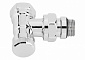 Запорный клапан Danfoss RLV-CX, вх. 1/2" - вых. 1/2", угловой, хром - фото 1
