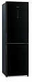 Холодильник с нижн. мороз. HITACHI R-BG410PUC6XGBK, 190х65х60см, 2 дв., Х- 215л, М- 115л, A++, NF, Інвертор, Чорне скло