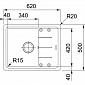 Кухонні мийки Franke BASIS BFG 611-62 Фраграніт/620х500х200/Словаччина/Бежевий - фото 2