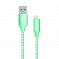 Кабель ColorWay USB-Lihgtning, 1м Mint (CW-CBUL004-MT)