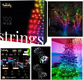 Smart LED Гірлянда Twinkly Strings RGB 100, Gen II, IP44, довжина 8м, кабель чорний