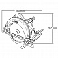 Пила дискова Makita N5900B, 2000 Вт, 235 мм, 4100 об/хв, 7.2 кг - фото 3