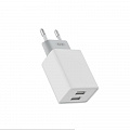 Мережевий зарядний пристрій XO L65 (2USB, 2.4A) White (00000013652) + кабель Lightning