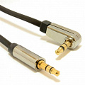 Аудио-кабель Cablexpert (CCAP-444L-1M), 3.5мм-3.5мм, угловой, 1 м, черный