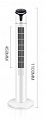Вентилятор напольный Ardesto FNT-R44X1WY22 колонного типа, высота 110 см, дисплей, таймер, пульт ДУ, металлик