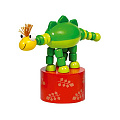 Игрушка goki нажми и тряси Динозавр зеленый 53948G-4