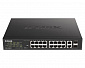 Коммутатор D-Link DES-1018MPV2 16xFE PoE, 2xSFP/GE, 246W - фото 1