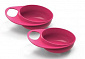 Тарілка для годування Nuvita Easy Eating глибока 2шт. рожева NV8431Pink - фото 1