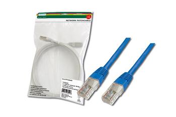 Патч-корд DIGITUS CAT 5e UTP, 5м, AWG 26/7, PVC, синего цвета - фото 1