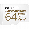Карта памяти SanDisk 64GB microSDXC C10 UHS-I U3 V30 R100/W40MB/s Max Endurance