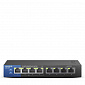 Комутатор LINKSYS LGS108P 4xGE PoE+, 4xGE, некерований - фото 1