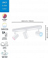 Розумний накладний точковий світильник WiZ IMAGEO Spots 3x5W 2200-6500K RGB Wi-Fi білий - фото 1