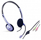 Гарнитура Genius HS-02B 3.5mm Blue - фото 1