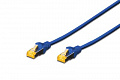 Патч-корд DIGITUS CAT 6a S-FTP, 5м, AWG 26/7 синього кольору