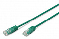 Патч-корд DIGITUS CAT 5e UTP, 0.5м, AWG 26/7, PVC, зеленого кольору