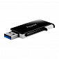Флеш-накопитель USB3.2 64GB Apacer AH350 Black (AP64GAH350B-1) - фото 1