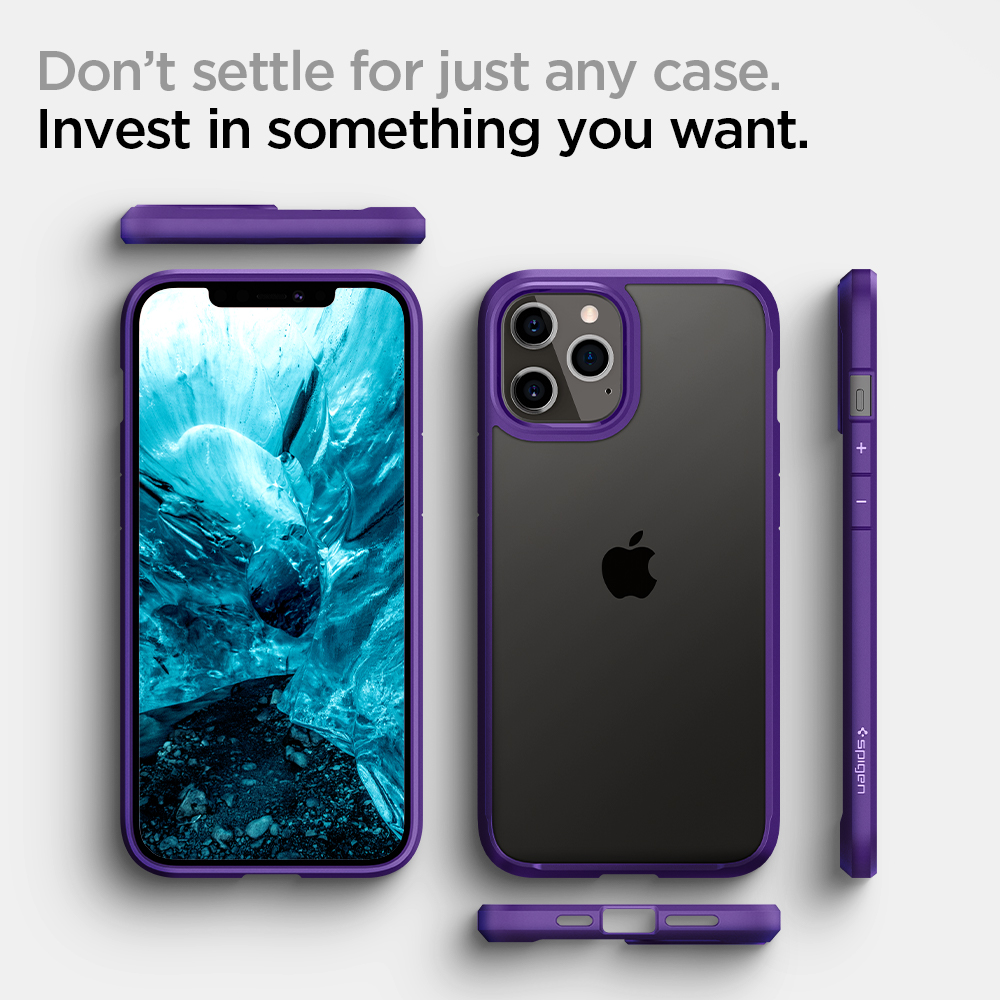 Купить Чехол Spigen для Apple iPhone 12 Pro Max Crystal Hybrid, Hydrangea  Purple – Чехлы, защитные стекла и пленки, фото, цена в Киеве, в  интернет-магазине Prodavaka