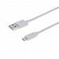 Кабель Grand-X USB-microUSB, Cu, 2.5м White (PM025W) box - фото 1