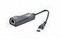 Адаптер Gembird (NIC-U3-02) USB - Fast Ethernet, чорний - фото 1