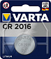 Батарейка VARTA CR 2016 BLI 1 LITHIUM - фото 1