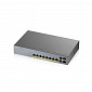 Коммутатор для видеонаблюдения ZYXEL GS1350-12HP (GS1350-12HP-EU0101F) (8xGE PoE+, 2xGE, 2xSFP, PoE max 130W, NebulaFlex Pro, питание до 250м, автоперезагрузка PoE-портов, L2) - фото 1
