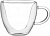 Набір чашок з ручками Ardesto з подвійними стінками, 300 мл, H 9,5 см, 2 од., боросилікатне скло