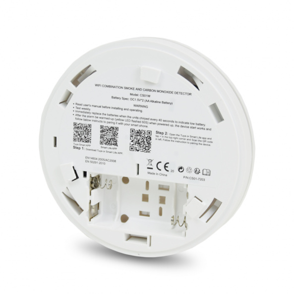 Бездротовий автономний датчик диму та чадного газу ATIS-801DW-T з підтримкою Tuya Smart - фото 3