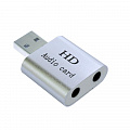 Звукова карта Dynamode USB 8 (7.1) каналів 3D алюміній, сріблястий (44889)