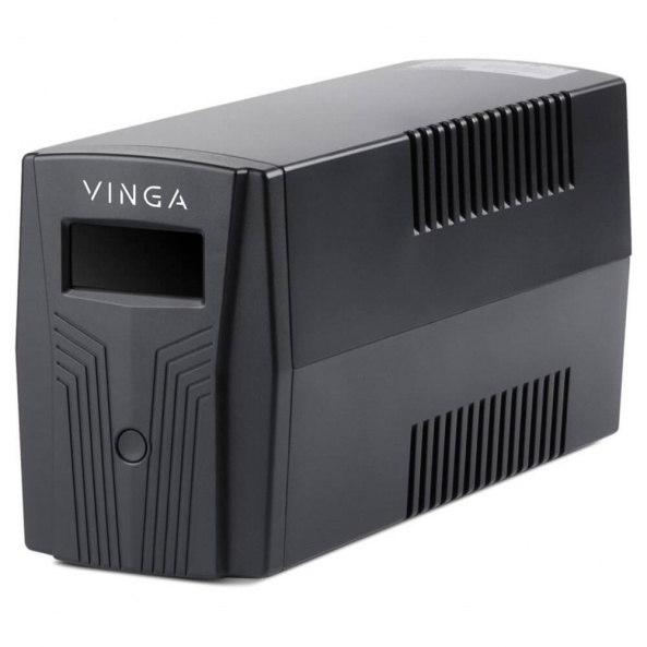 Джерело безперебійного живлення Vinga VPC-600PU 600ВА / 360 Вт з LCD-дисплеєм з USB у пластиковому корпусі - фото 7