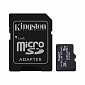 Карта пам`ятi MicroSDHC 8GB UHS-I/U3 Class 10 Kingston Industrial + SD-adapter (SDCIT2/8GB) - фото 1