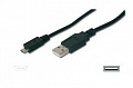Кабель ASSMANN USB 2.0 (AM/microB) 1.8m, black