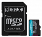 Карта пам`яти MicroSDXC  512GB UHS-I/U3 Class 10 Kingston Canvas Go! Plus R170/W90MB/s + SD-адаптер (SDCG3/512GB) - фото 1