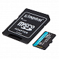 Карта памяти Kingston 128GB microSDXC C10 UHS-I U3 A2 R170/W90MB/s + SD адаптер - фото 2