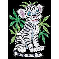 Набор для творчества Sequin Art RED Белый тигр Тоби SA0906