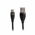Кабель Cablexpert (CCPB-C-USB-11BK) USB 2.0 A - USB Type-C, премиум, 2.4А, 1м, черный