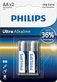 Батарейка Philips Ultra Alkaline AA BLI 2