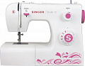 Швейная машина Singer Studio 15, электромех., 11 швейных операций, петля полуавтомат, белый/розовый