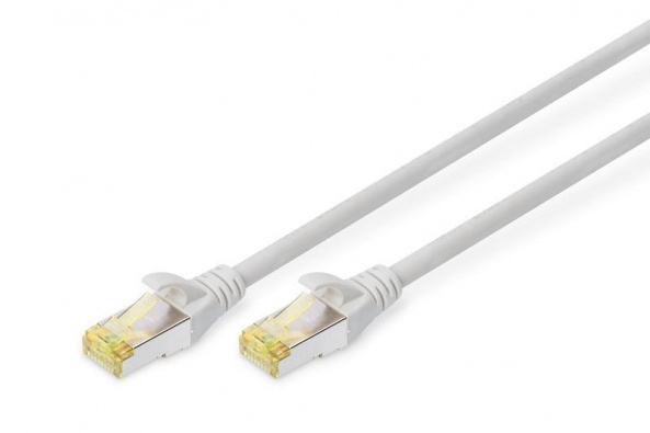 Патч-корд DIGITUS CAT 6a S-FTP, 30м, AWG 26/7 сірого кольору - фото 1