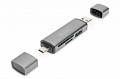 Кардридер DIGITUS USB-C/USB 3.0 SD/MicroSD