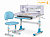 Комплект мебели Evo-kids (стол+стул+полка) BD-22 BL