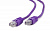 Патч-корд UTP Cablexpert (PP12-0.25M/V) литой, 50u "штекер с защелкой, 0.25 м, фиолетовый