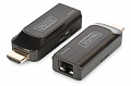 Подовжувач DIGITUS mini HDMI extender over UTP 50m, USB powered, Black