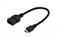Адаптер Digitus USB 2.0 (AF/microB) OTG 0.2m, black - фото 1