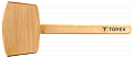 Киянка дерев'яна TOPEX, 500 г, дерев'яна рукоятка
