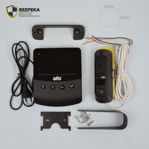 Комплект відеодомофона ATIS AD-430B Kit box - фото 9
